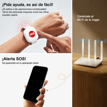 Pulsera SOS que avisa a tu familia con un toque