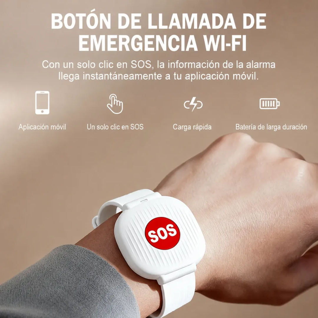 Pulsera SOS que avisa a tu familia con un toque